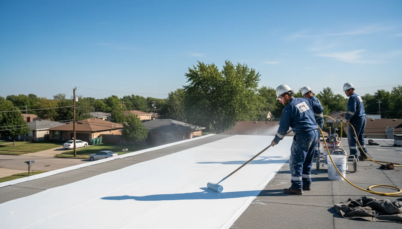 Commercial roof coating in Monmouth, IA near me